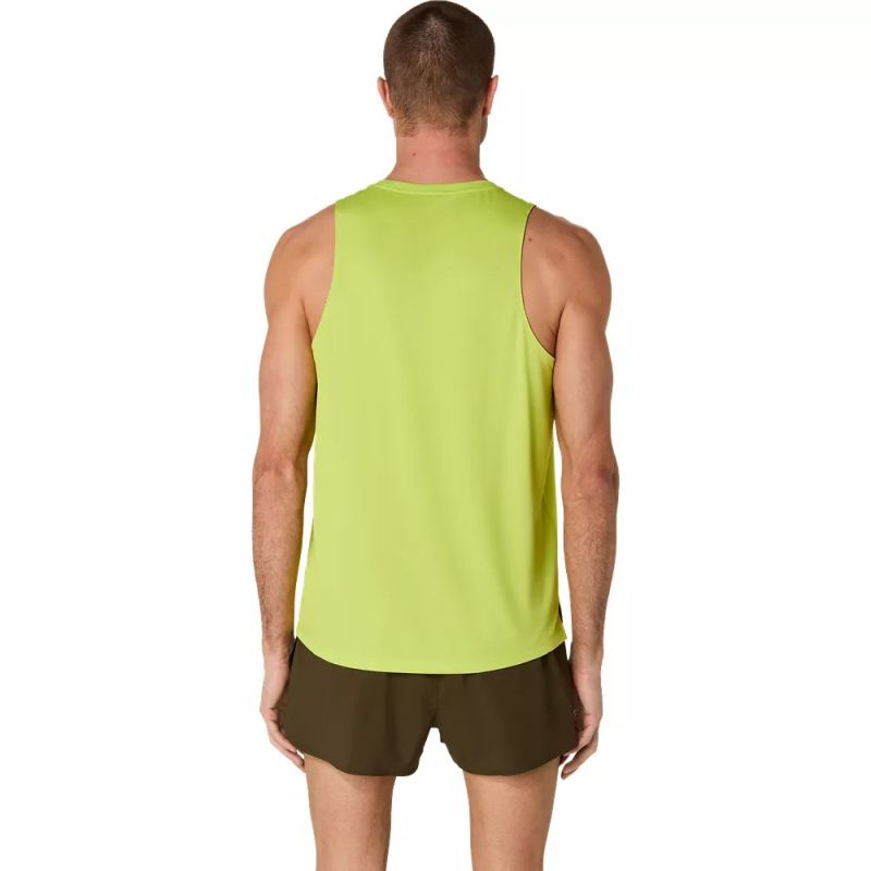 ASICS Mens Silver Running Singlet