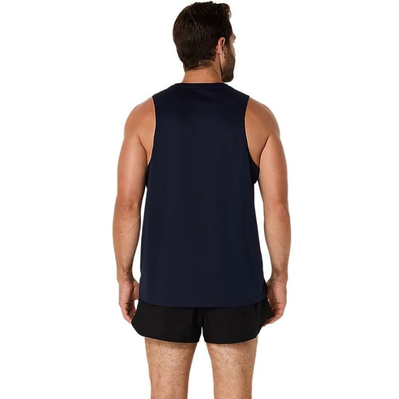 ASICS Mens Silver Running Singlet