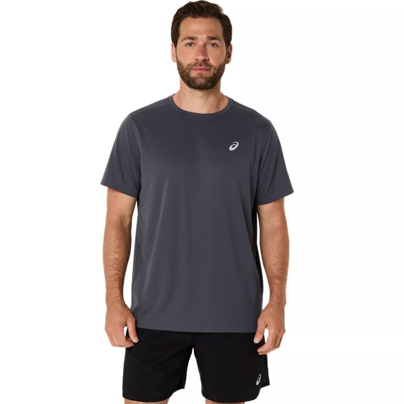 ASICS Mens Silver SS Running Top
