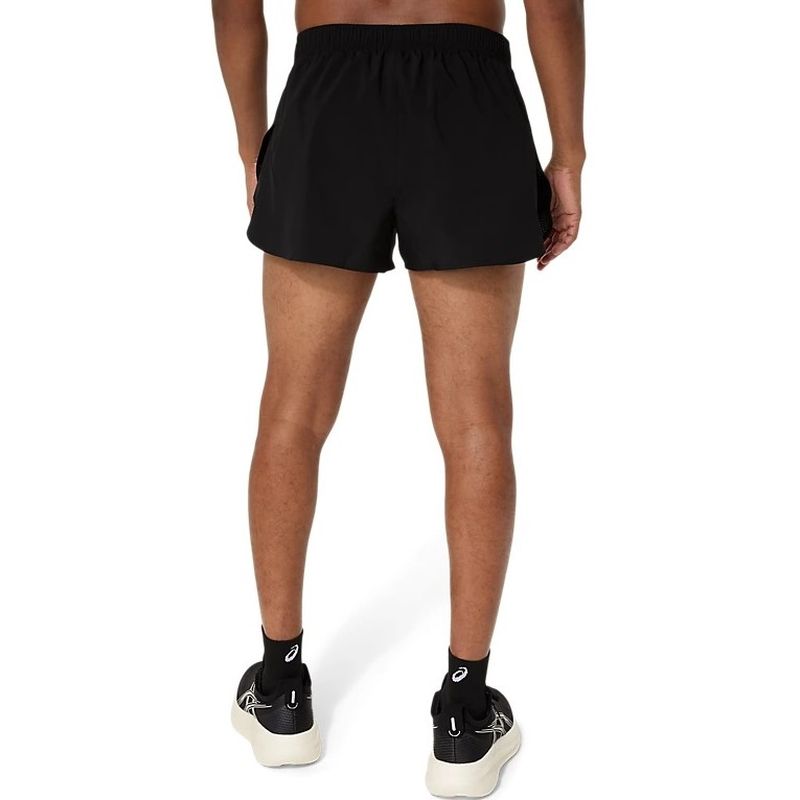 ASICS Mens Silver Split Running Shorts
