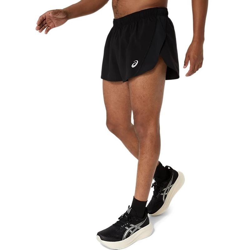 ASICS Mens Silver Split Running Shorts