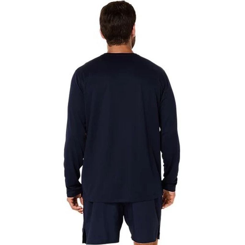 ASICS Mens Silver Long Sleeve Running Tee