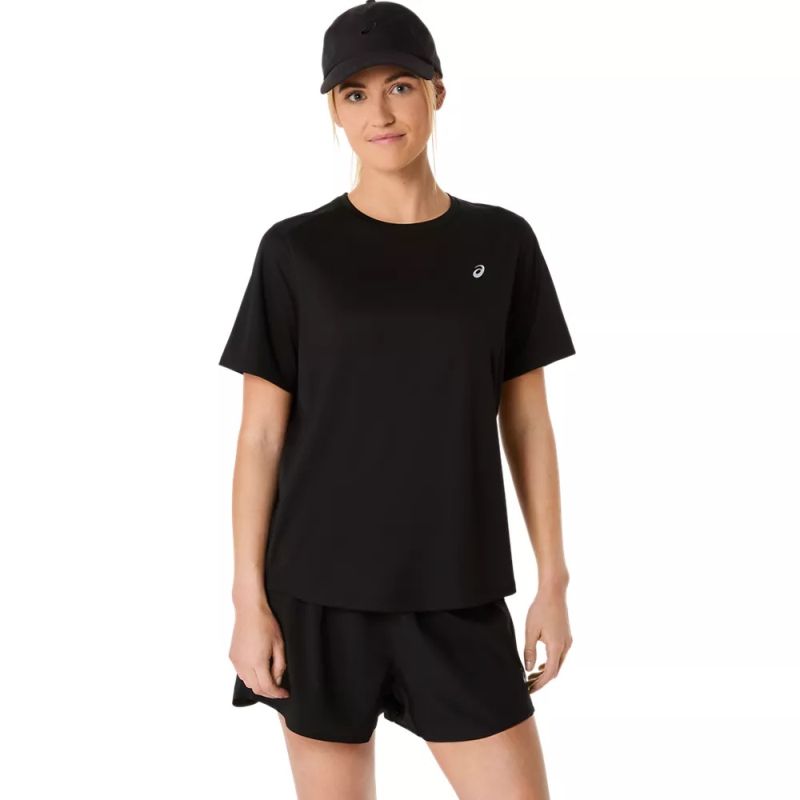 ASICS Womens Silver SS Running Top