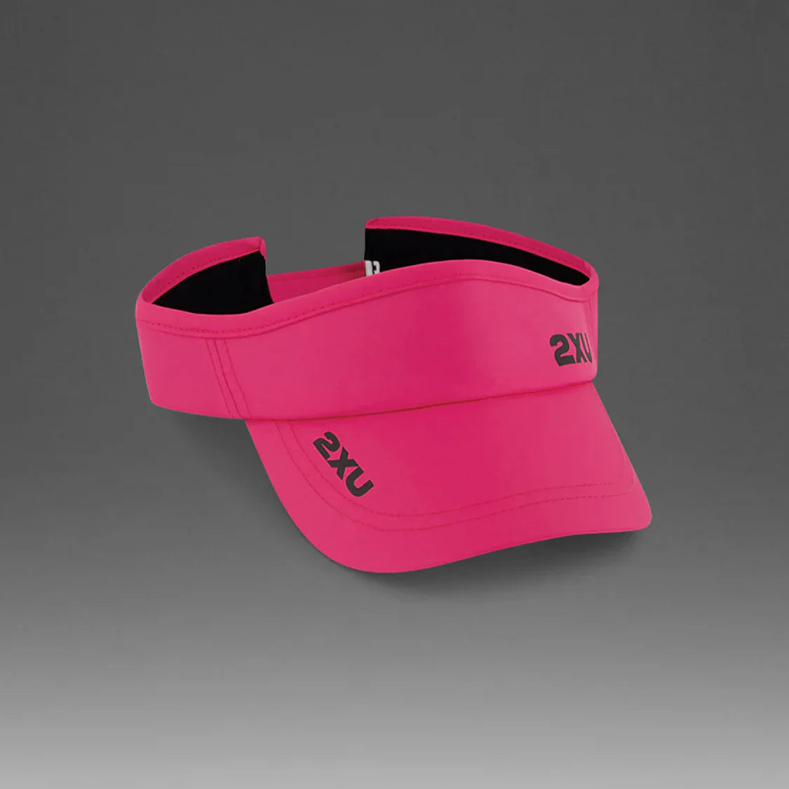 2XU Run Visor | Fuchsia / Black