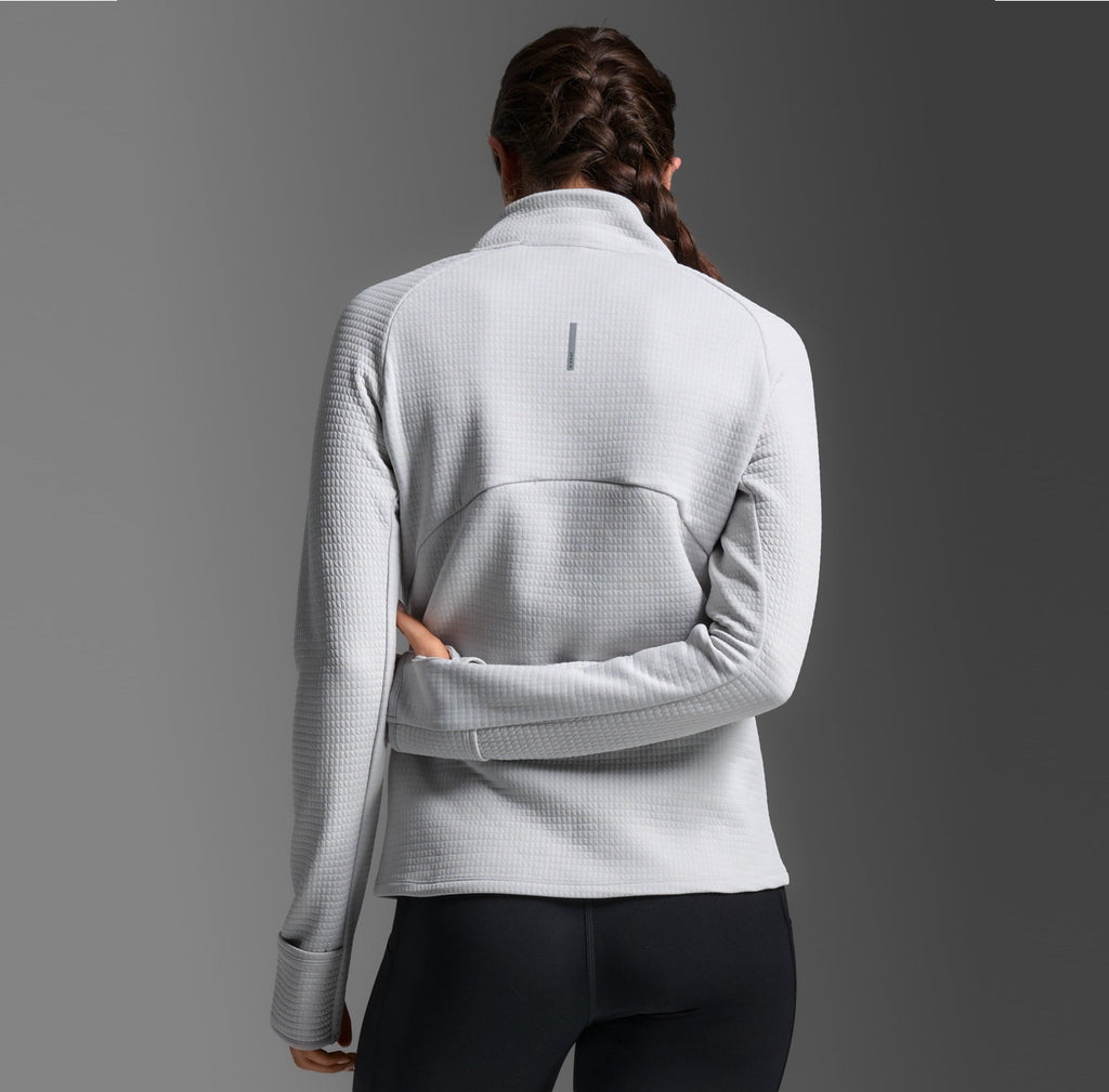 2XU Ignition Hyper-Haptic 1/4 Zip Fleece | Harbor Mist / Silver Reflective | Womens