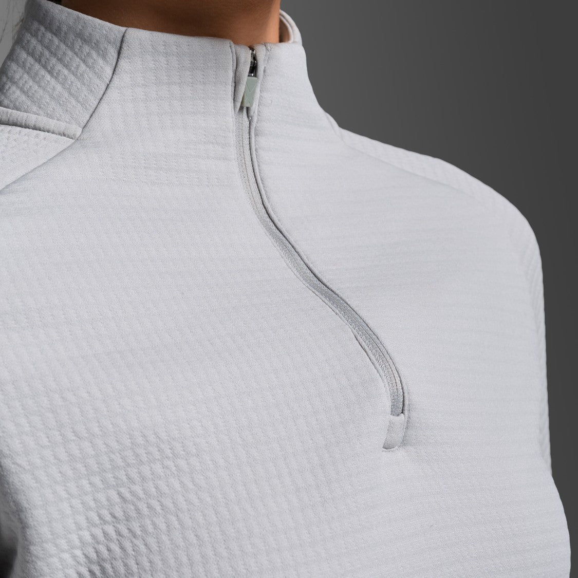2XU Ignition Hyper-Haptic 1/4 Zip Fleece | Harbor Mist / Silver Reflective | Womens
