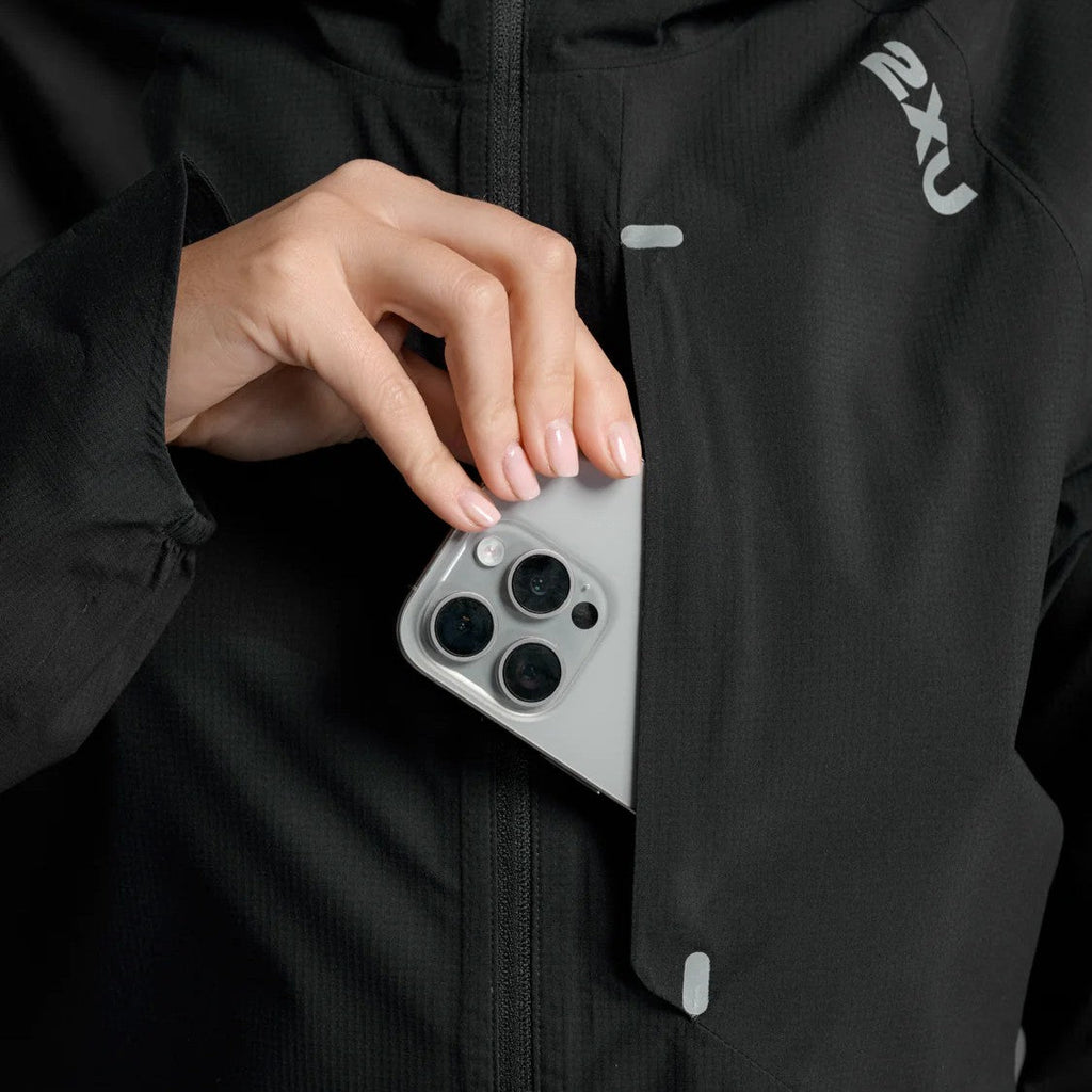 2XU Ignition Shield Jacket | Black / Silver Reflective | Womens