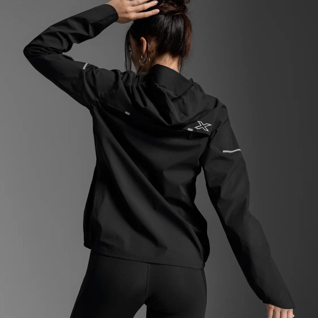 2XU Ignition Shield Jacket | Black / Silver Reflective | Womens