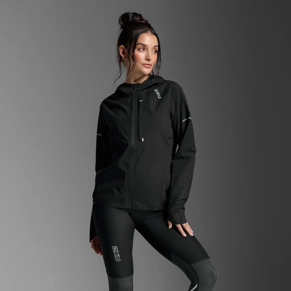 2XU Ignition Shield Jacket | Black / Silver Reflective | Womens