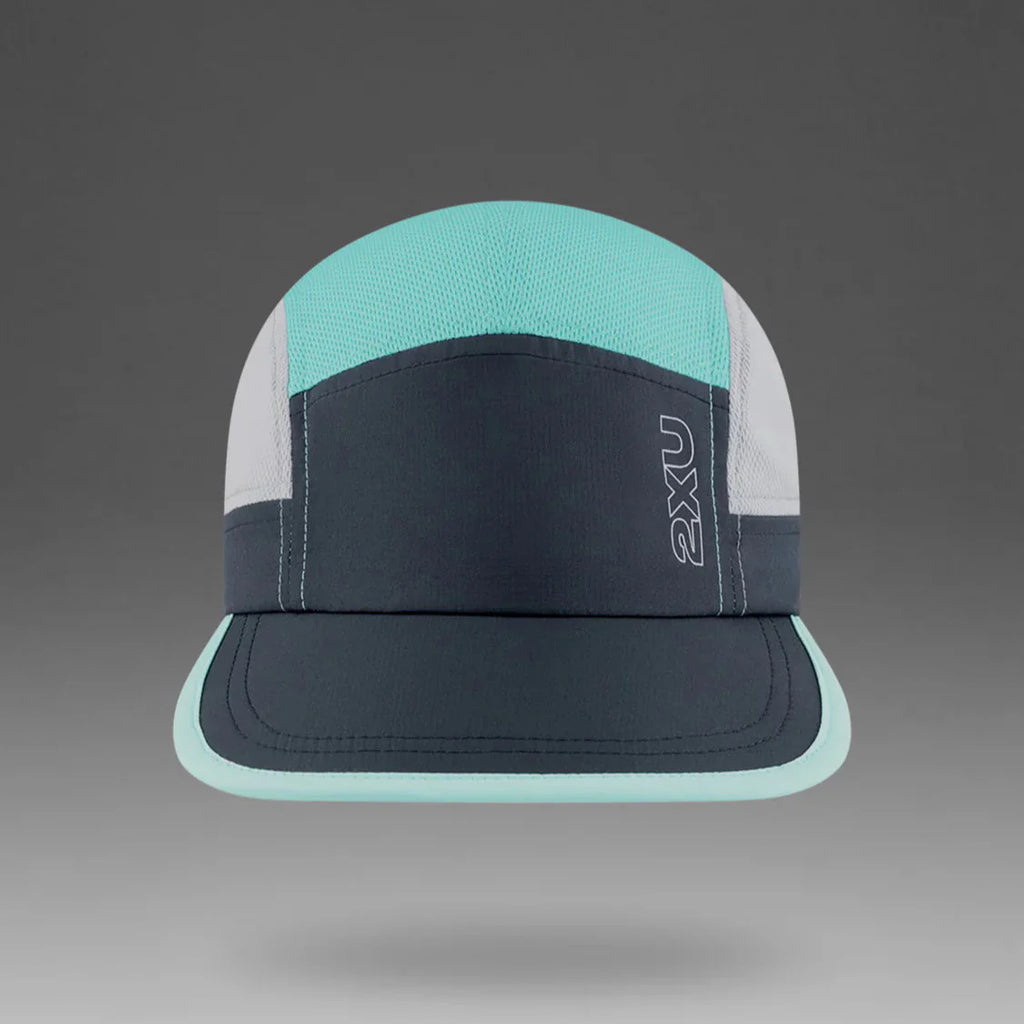 2XU Light Speed Cap | Dark Moss / Retro Blue