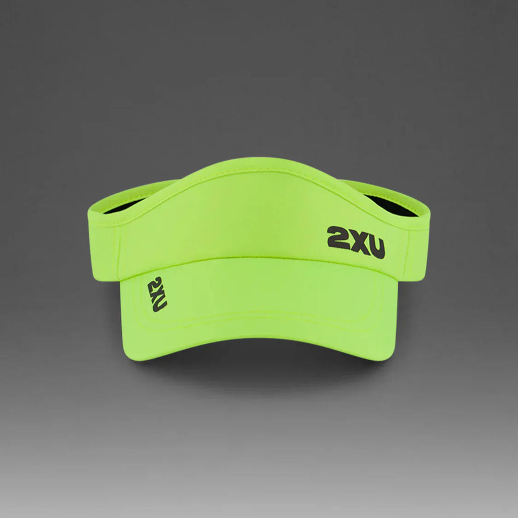 2XU Run Visor | Volt / Black