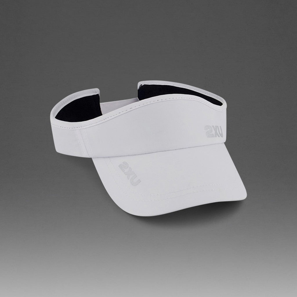 2XU Run Visor | White