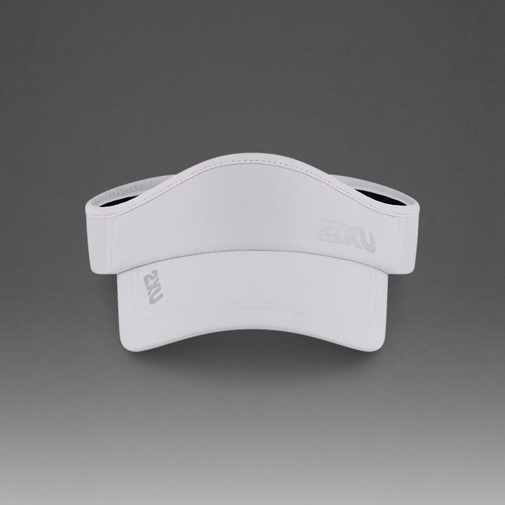 2XU Run Visor | White