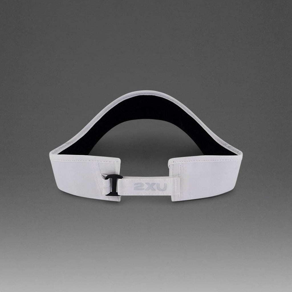 2XU Run Visor | White