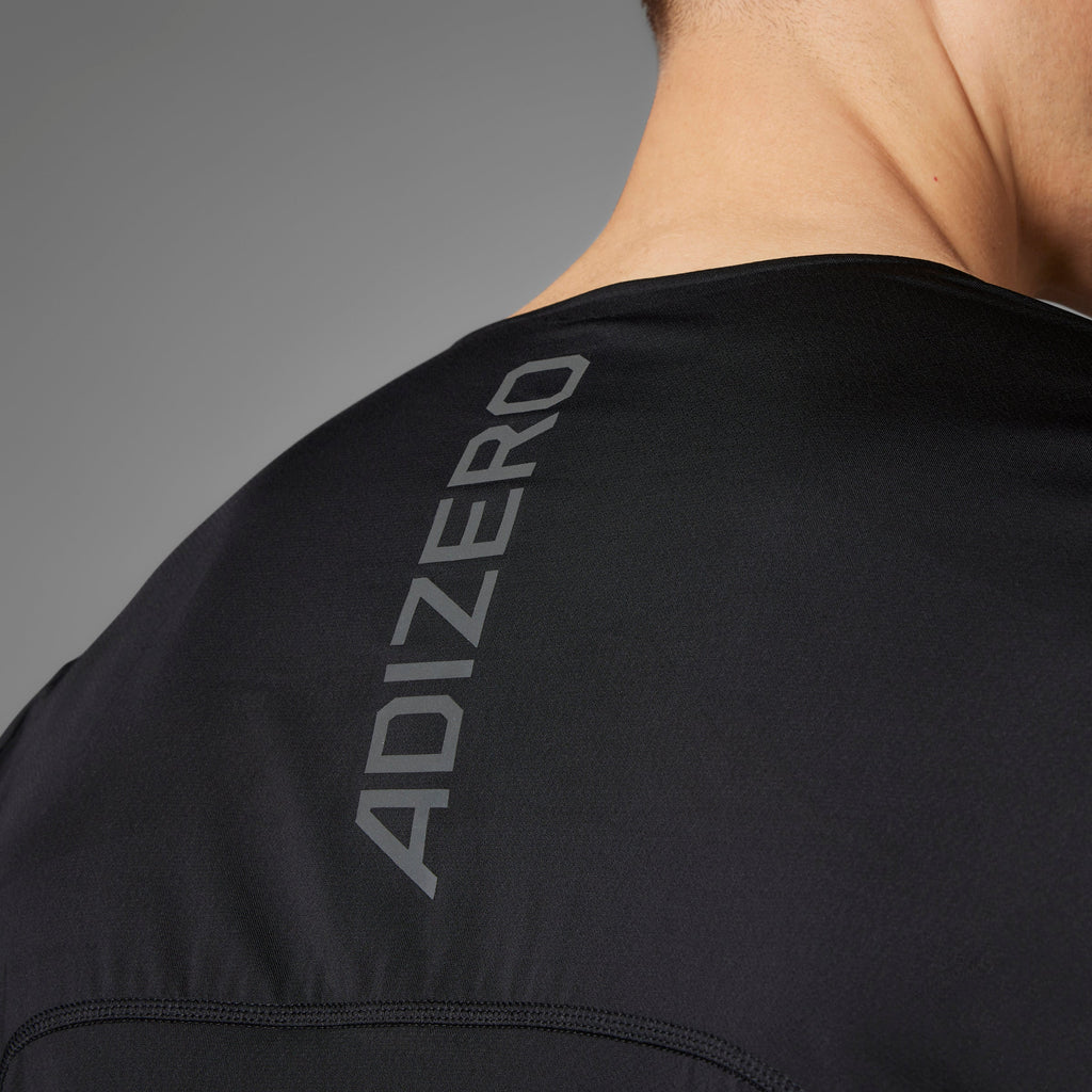 Adidas Adizero Tee | Black | Mens
