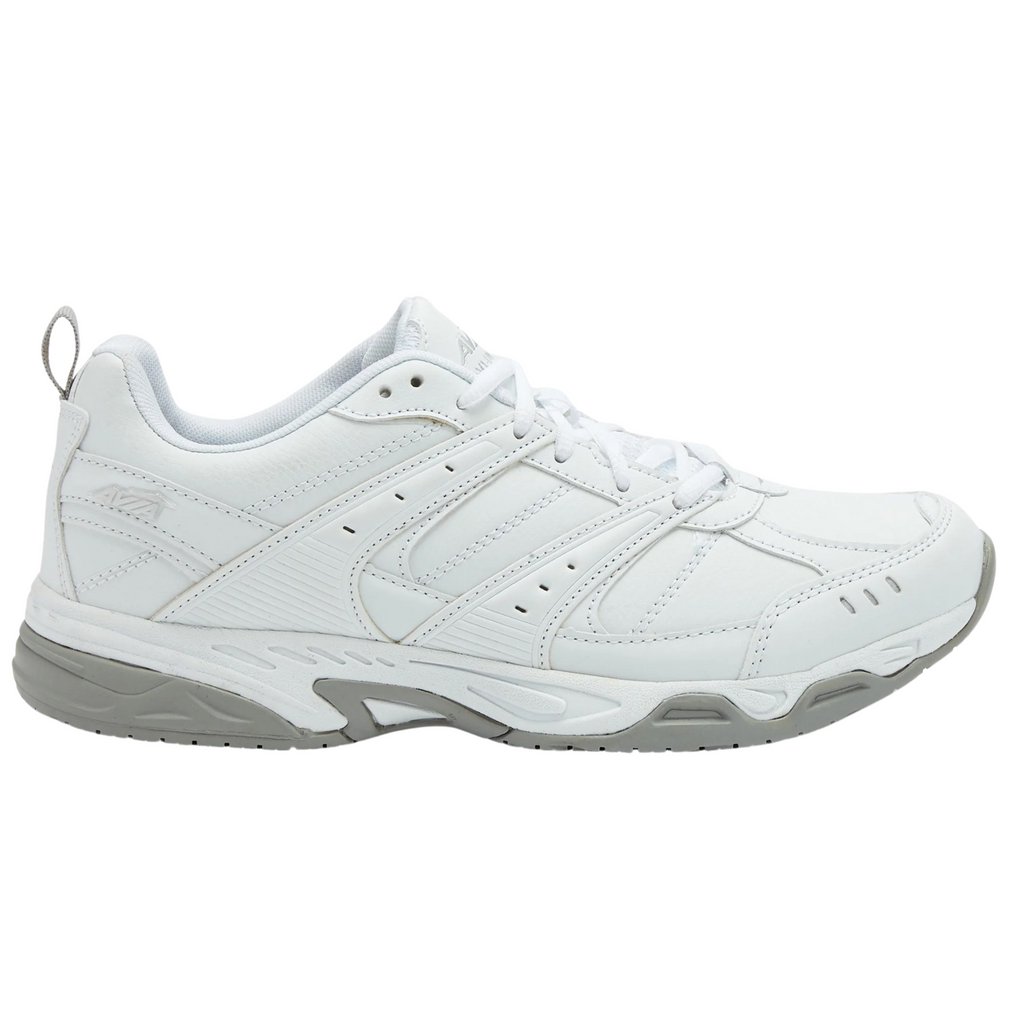 Avia Women's Avi-Union II A1440WWSV White Silver Slip Resistant Work Shoes