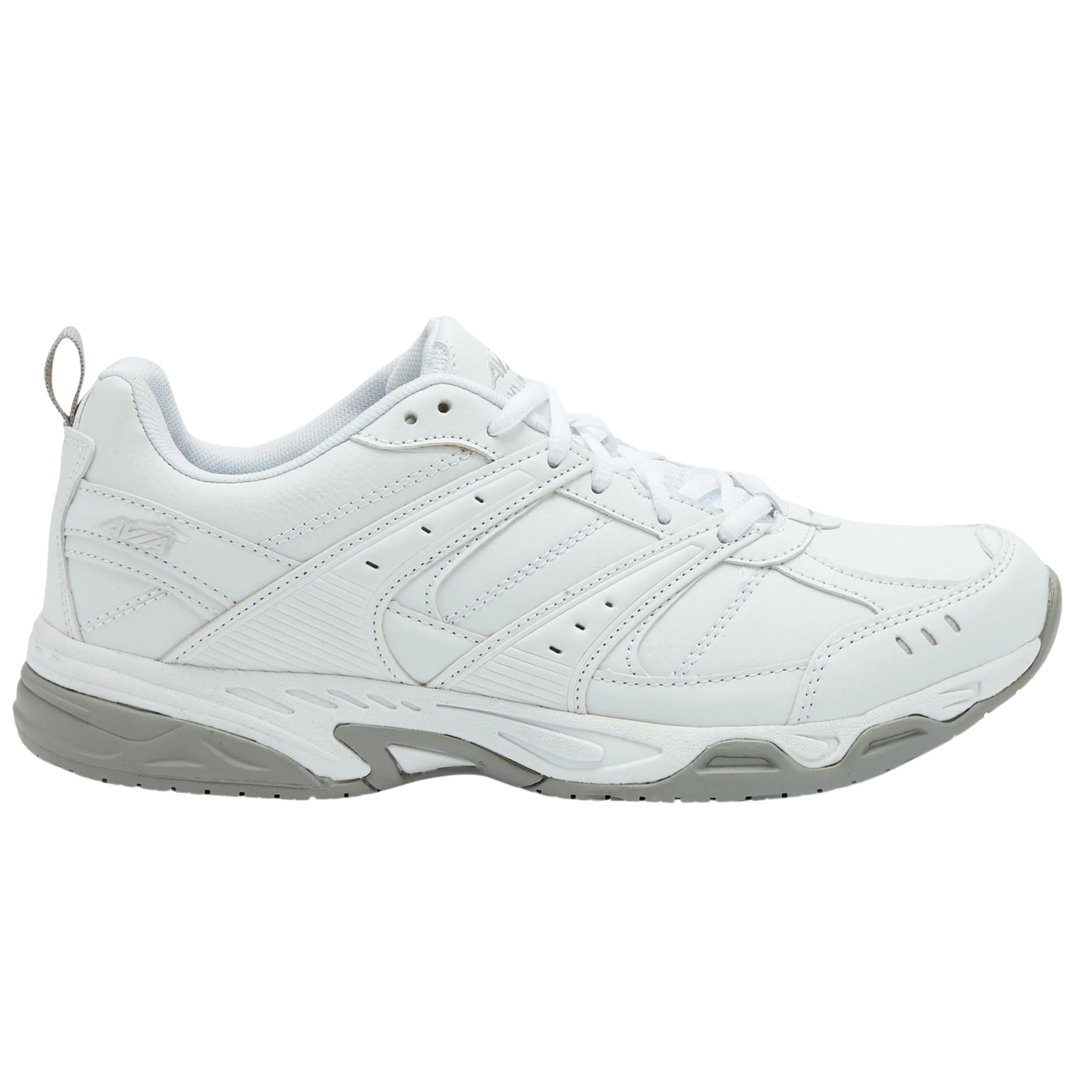 Avia Women's Avi-Union II A1440WWSV White Silver Slip Resistant Work Shoes