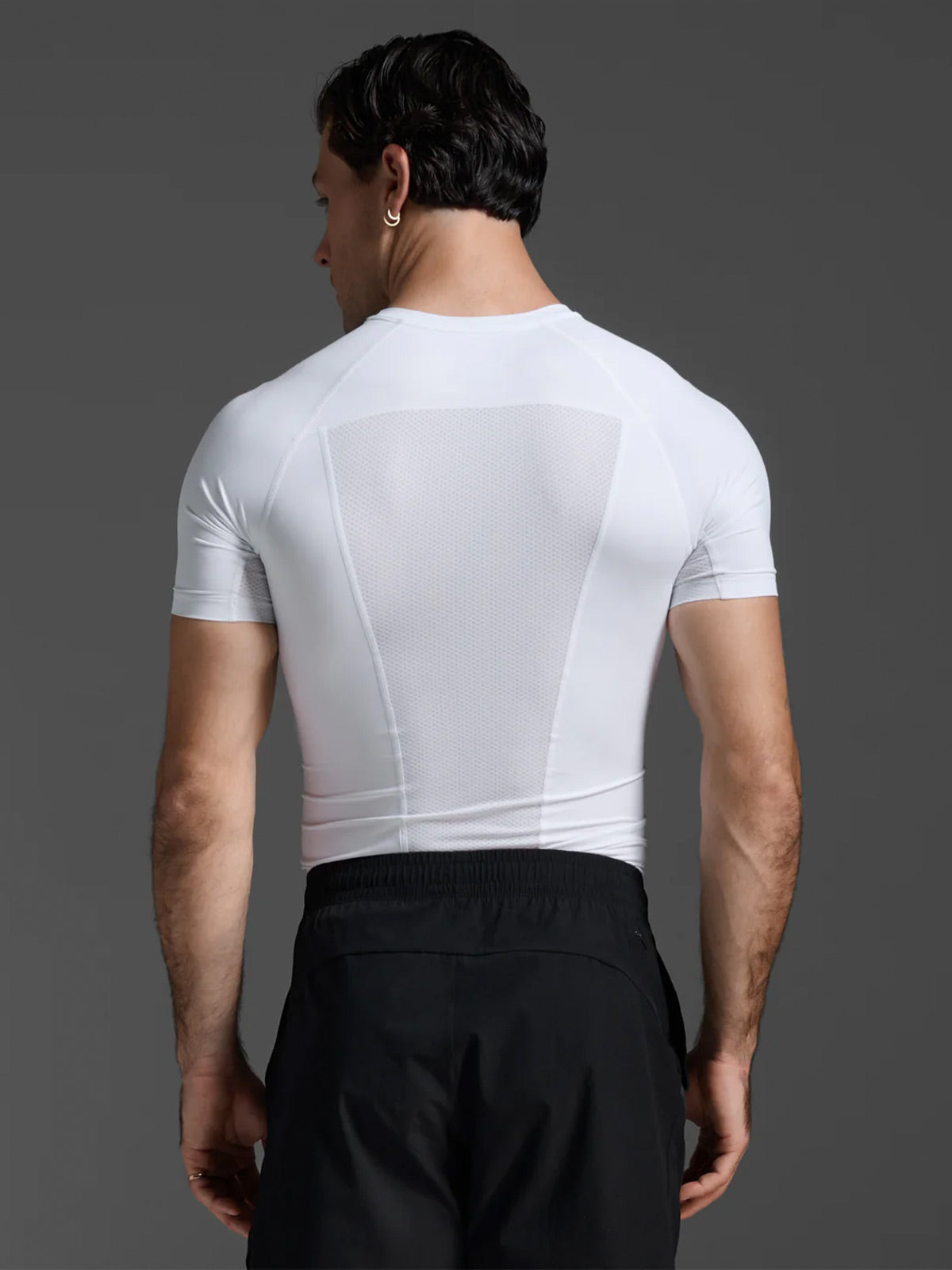 2XU Men's Core Compression Short Sleeve - White/No Logo