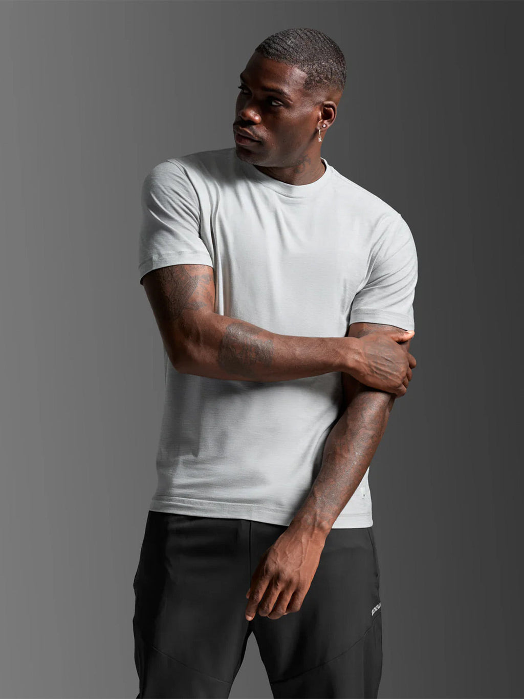 2XU Men's Signature Soft Jersey Tee - Harbor Mist/Harbor Mist