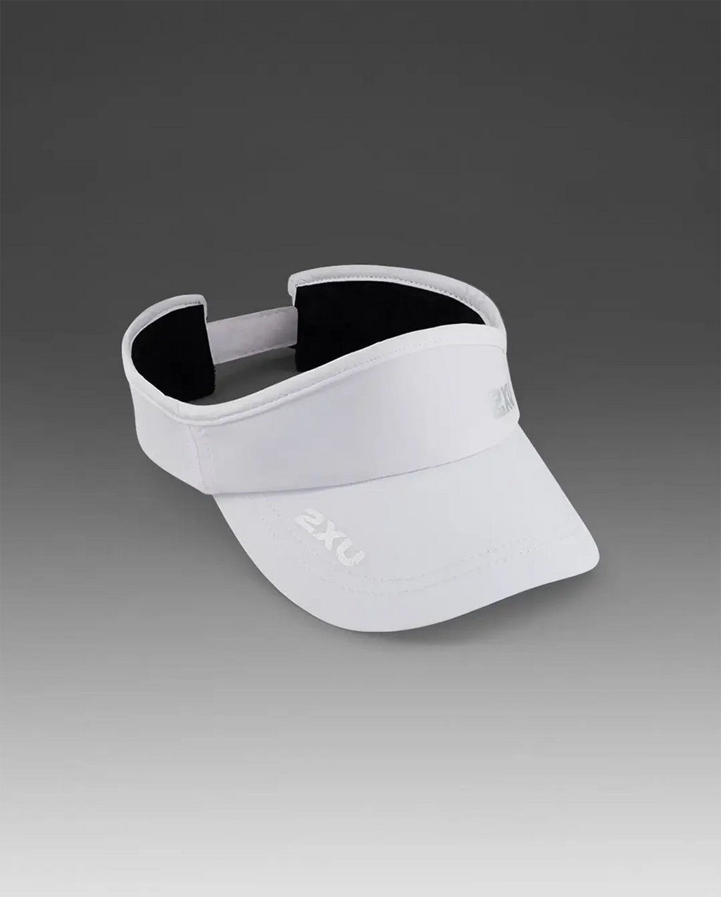 2XU Unisex's Run Visor - White/White