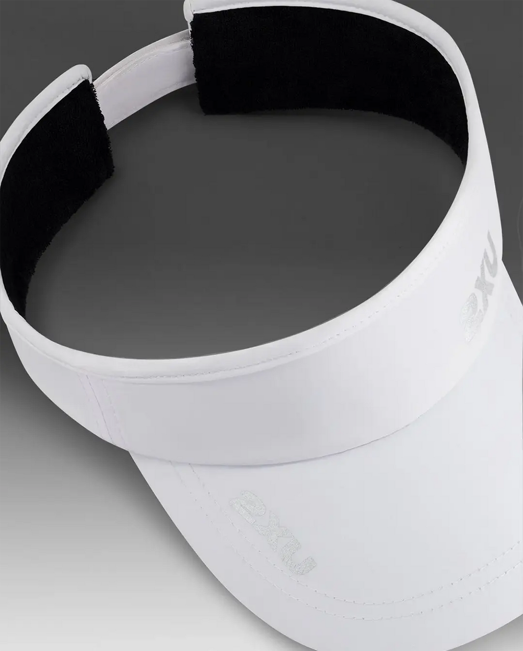 2XU Unisex's Run Visor - White/White