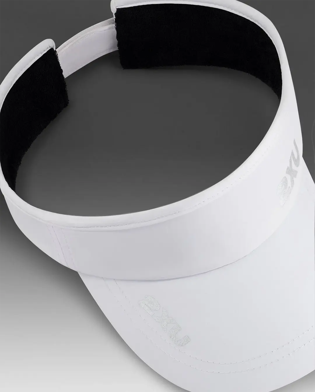 2XU Unisex's Run Visor - White/White