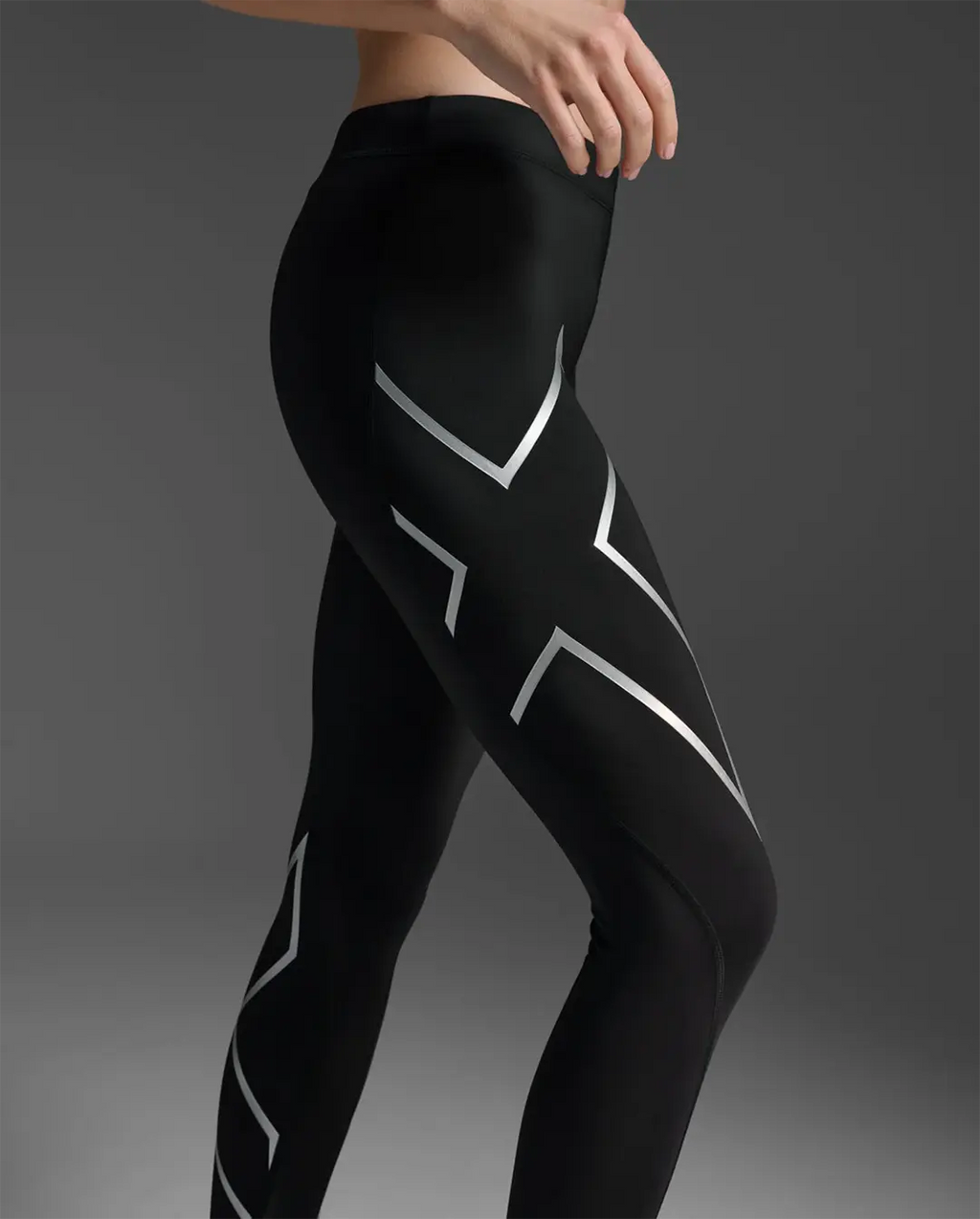 2XU Women's Core Compression Tights - Black/Silver
