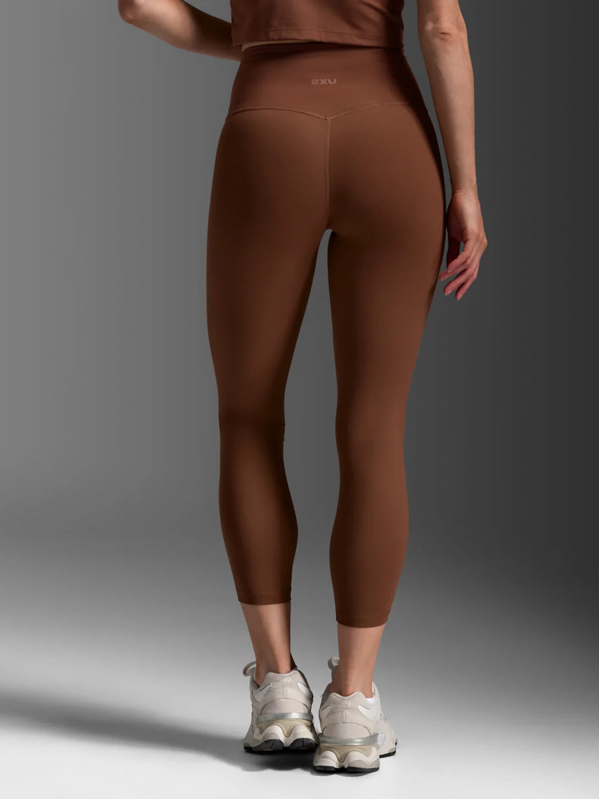 2XU Women's Fluid Hi-Rise 7/8 Tights - Sepia/Sepia