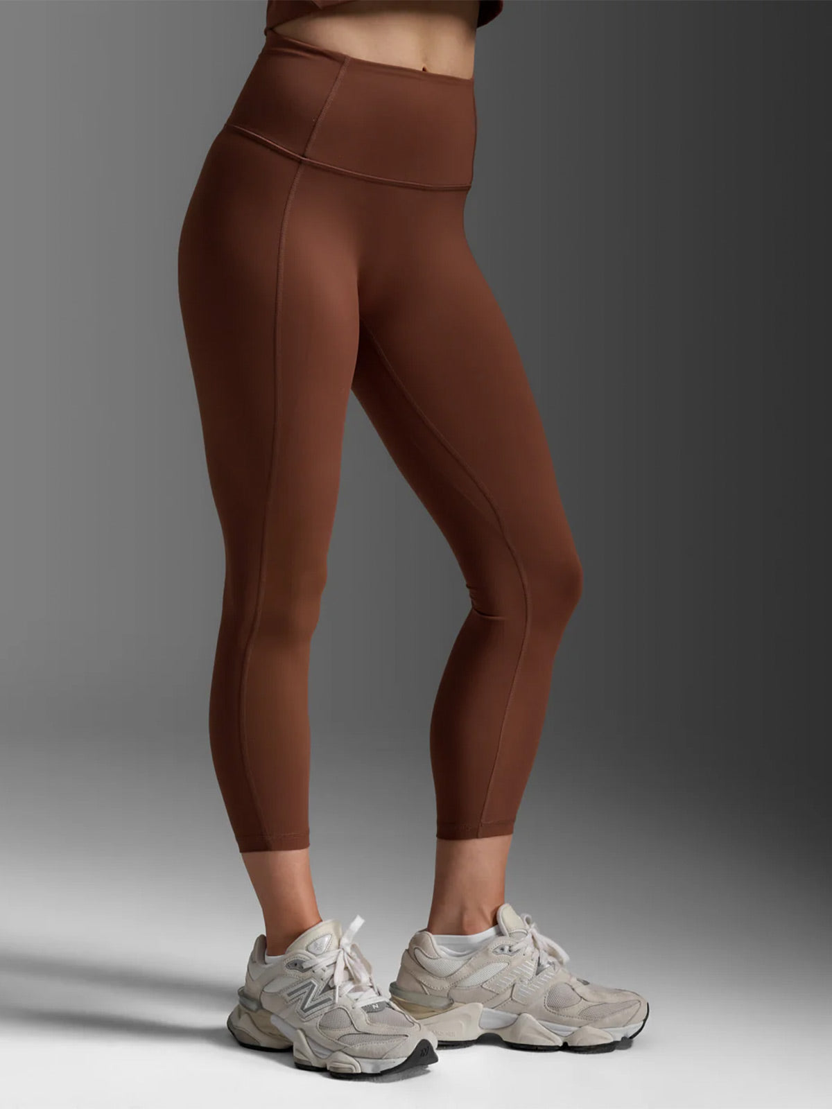 2XU Women's Fluid Hi-Rise 7/8 Tights - Sepia/Sepia