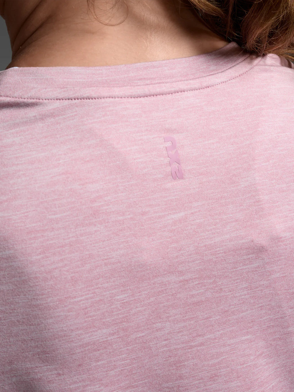 2XU Women's Form Soft Jersey Crop Tee - Cosmetic Pink/Cosmetic Pink