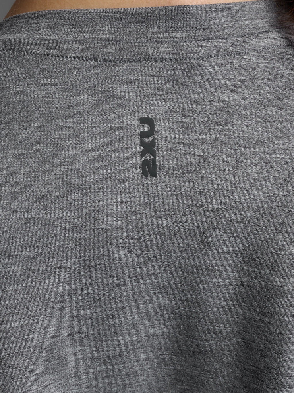 2XU Women's Form Soft Jersey Crop Tee:Harbor Mist/Black