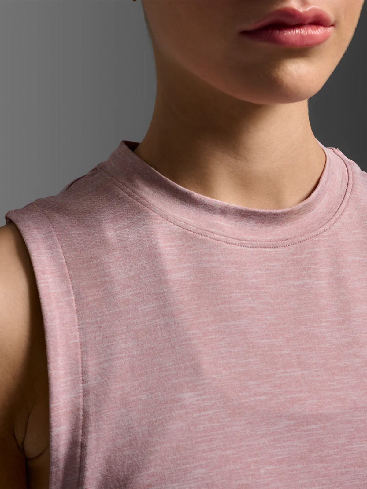 2XU Women's Form Soft Jersey Tank - Cosmetic Pink/Cosmetic Pink