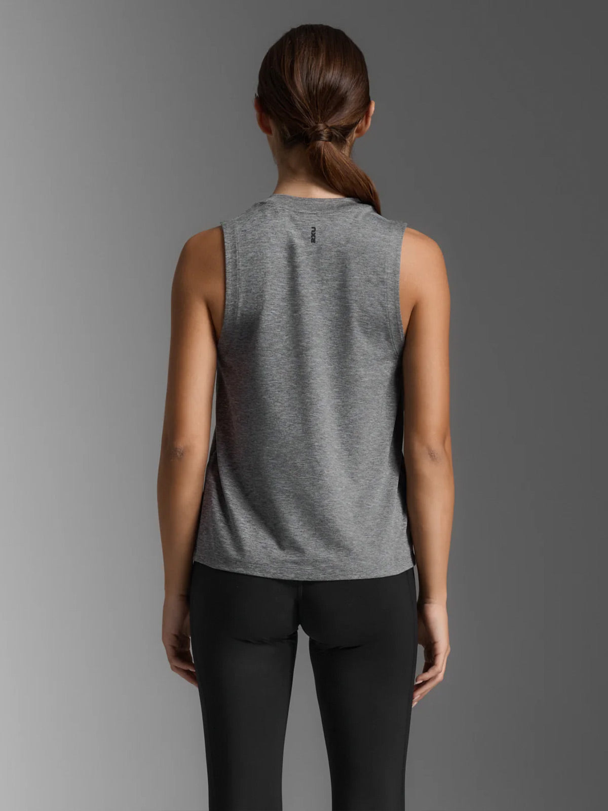 2XU Women's Form Soft Jersey Tank - Harbor Mist/Black