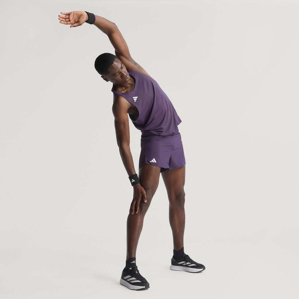 Adidas Adizero Essentials Singlet | Aurora Plum | Mens