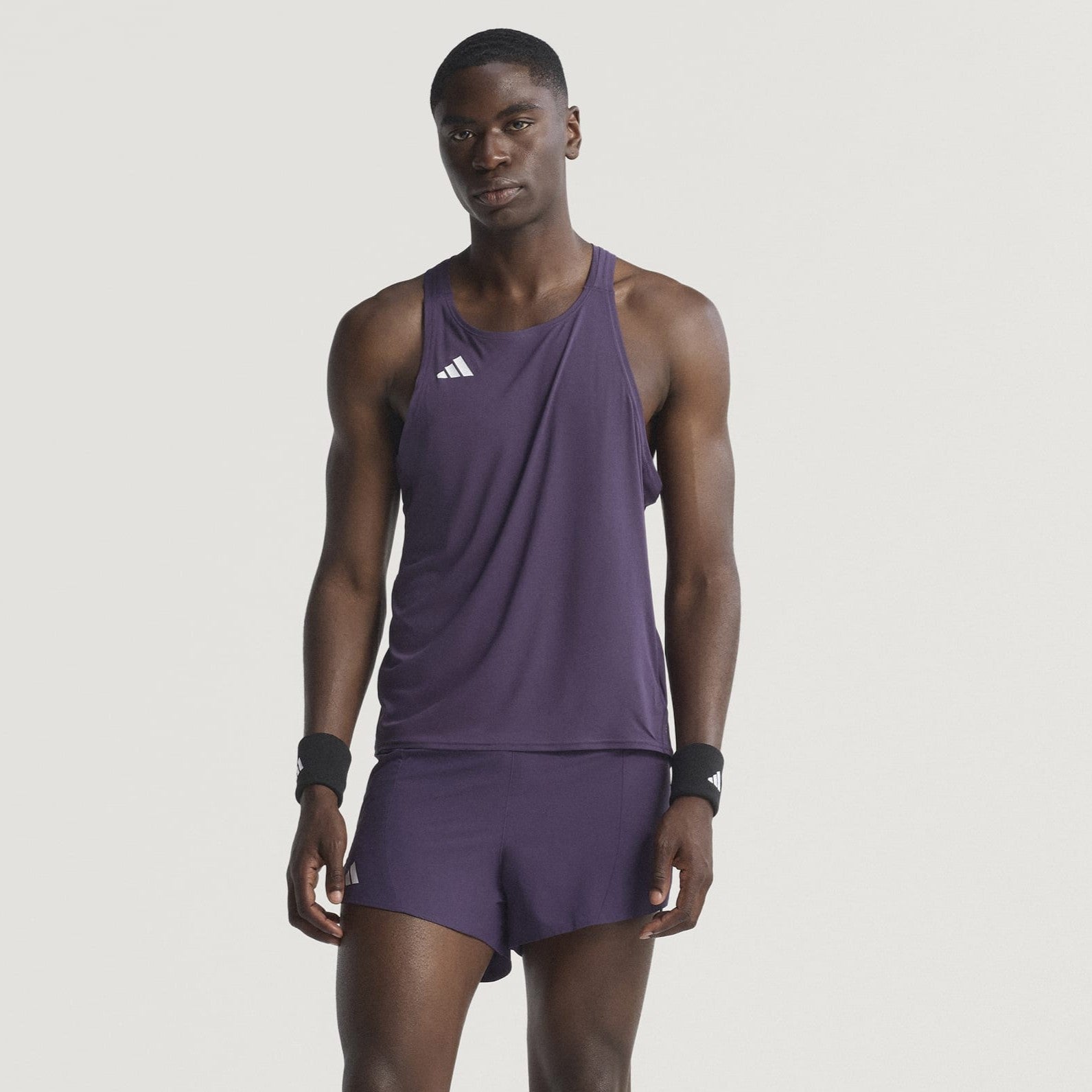 Adidas Adizero Essentials Singlet | Aurora Plum | Mens