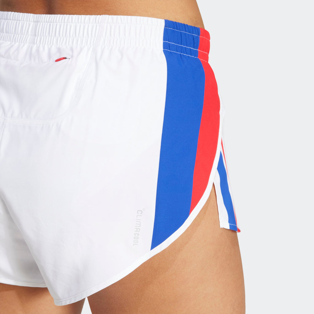 adidas Adizero Retro Short | White | Womens