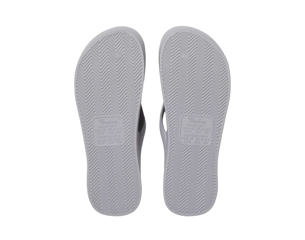Archies Arch Support Thongs Grey