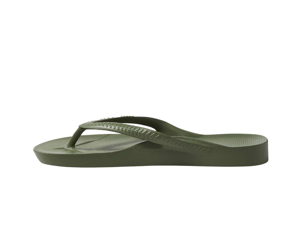 Archies Arch Support Thongs Olive