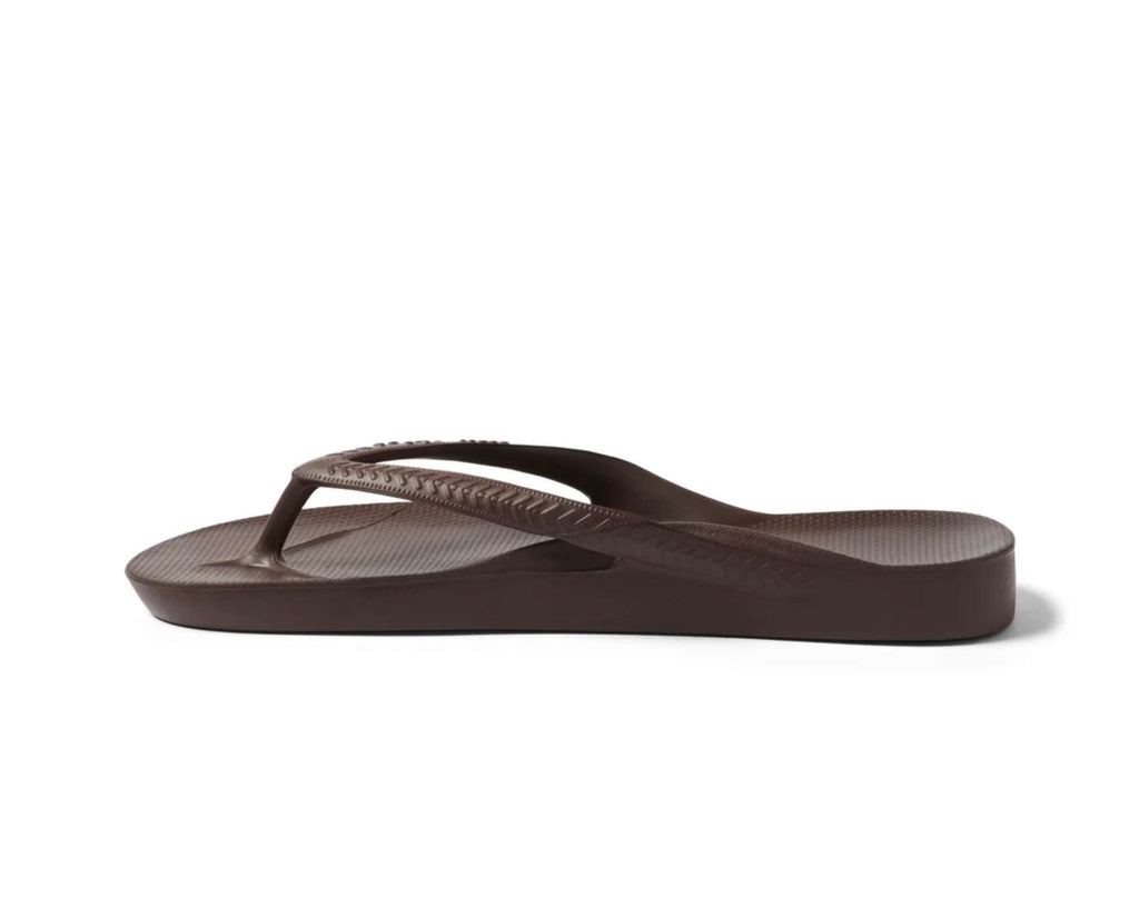 Archies Arch Support Thongs Brown
