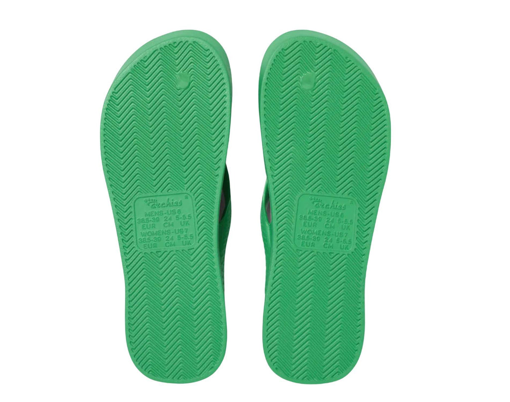 Archies Arch Support Thongs Kelly Green