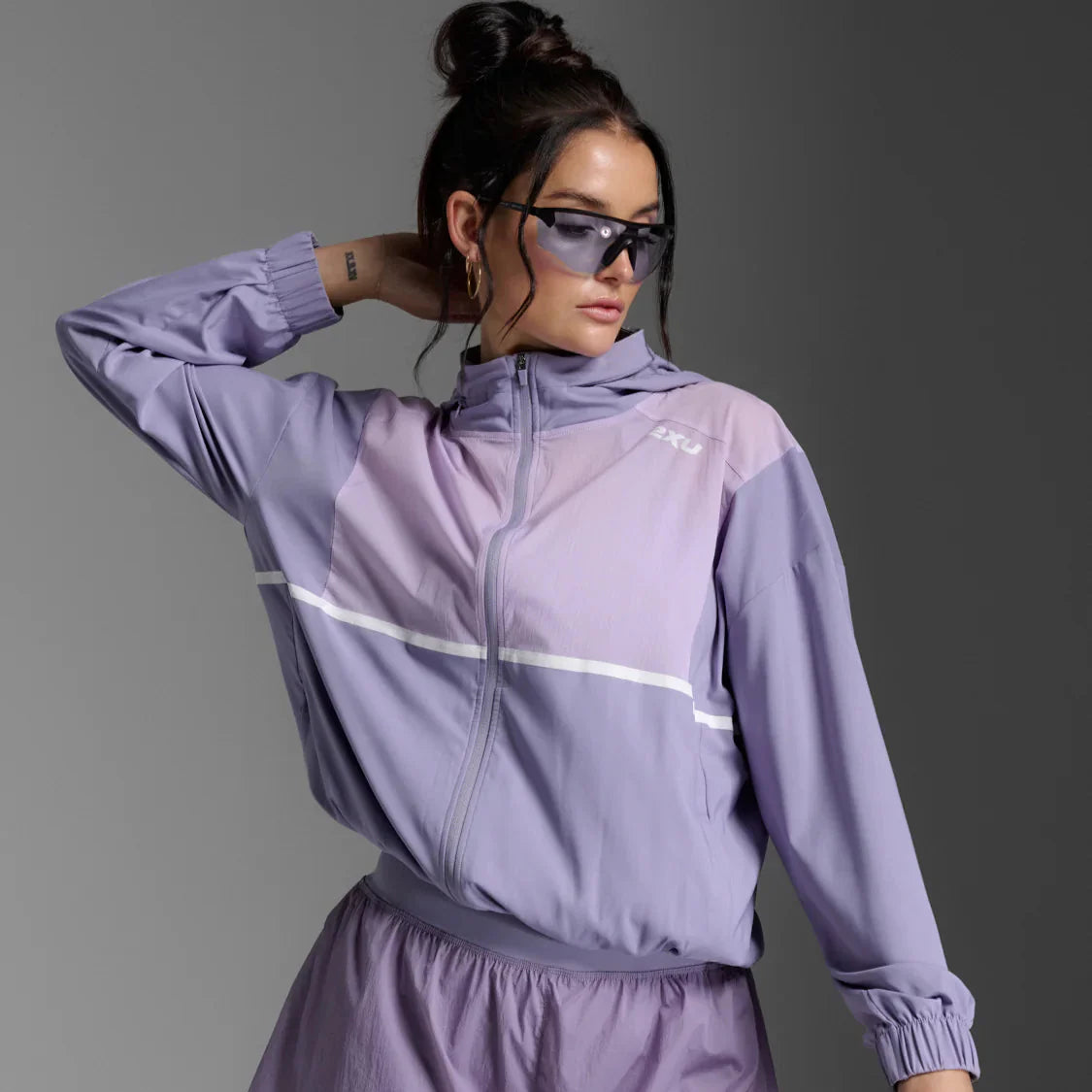 2XU Aero Sheer Windbreaker | Digital Lilac | Womens