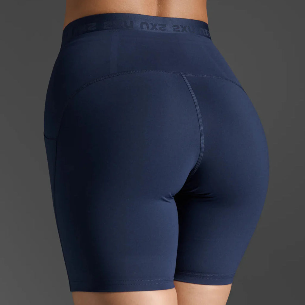 2XU Form Stash Hi-Rise Bike Short | Midnight | Womens