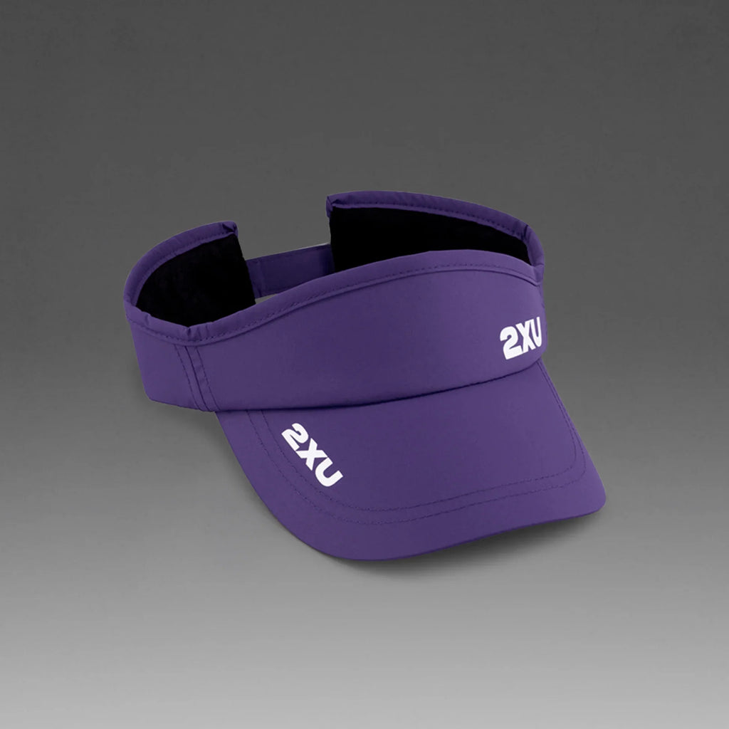2XU Run Visor | Future Dusk / White